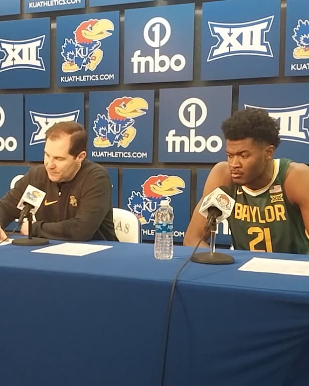 Scott Drew Yves Missi Baylor Kansas Postgame
