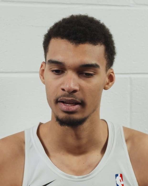 Victor Wembanyama Speaks On Wizards Victory, Back-to-Back (Credit: San Antonio Spurs)