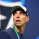 Feb 3, 2019; Atlanta, GA, USA; New England Patriots wide receivers coach Chad O'Shea before Super Bowl LIII against the Los Angeles Rams at Mercedes-Benz Stadium.