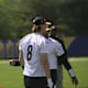 Steelers first-round pick takes the field.