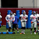 The New York Giants defensive line works out during Giants minicamp at Quest Diagnostics Training Center on Tuesday, June 8, 2021, in East Rutherford. Nyg Minicamp