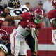 Alabama Crimson Tide running back Jase McClellan (2) carries the ball against the Vanderbilt Commodores during the first half at Bryant-Denny Stadium.