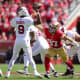 San Francisco 49ers defensive end Nick Bosa (97) rushes Arizona Cardinals quarterback Joshua Dobbs (9) during the second quarter at Levi's Stadium.