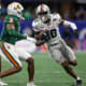 Dec 16, 2023; Atlanta, GA, USA; Howard Bison wide receiver Nah'shawn Hezekiah (10) runs after a catch against the Florida A&M Rattlers in the second half at Mercedes-Benz Stadium.