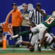 Dec 16, 2023; Atlanta, GA, USA; Florida A&M Rattlers defensive back Jalen Glaze (13) commits a late hit on Howard Bison running back Ian Wheeler (27) on a kickoff in the second half at Mercedes-Benz Stadium.