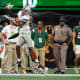Dec 16, 2023; Atlanta, GA, USA; Howard Bison wide receiver Kasey Hawthorne (3) catches a pass against the Florida A&M Rattlers in the second half at Mercedes-Benz Stadium.