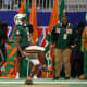 Dec 16, 2023; Atlanta, GA, USA; Florida A&M Rattlers running back Kelvin Dean (9) celebrates after a touchdown against the Howard Bison in the second half at Mercedes-Benz Stadium.