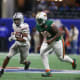 Dec 16, 2023; Atlanta, GA, USA; Howard Bison running back Eden James (5) runs the ball against the Florida A&M Rattlers in the first half at Mercedes-Benz Stadium.