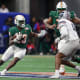 Dec 16, 2023; Atlanta, GA, USA; Florida A&M Rattlers running back Terrell Jennings (23) runs the ball against the Howard Bison in the first half at Mercedes-Benz Stadium.