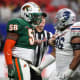 Dec 16, 2023; Atlanta, GA, USA; Florida A&M Rattlers offensive lineman Kardell Thomas (58) talks to Howard Bison defensive lineman Jamel Stewart (96) in the first half at Mercedes-Benz Stadium.