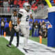 Dec 16, 2023; Atlanta, GA, USA; Howard Bison running back Jarett Hunter (2) reacts after a touchdown against the Florida A&M Rattlers in the first half at Mercedes-Benz Stadium.