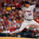 Apr 20, 2008; Philadelphia, PA, USA; New York Mets pitcher Mike Pelfrey (34) delivers to the plate in the first inning against the Philadelphia Phillies at Citizens Bank Park in Philadelphia, PA. Mandatory Credit: Howard Smith-USA TODAY Sports