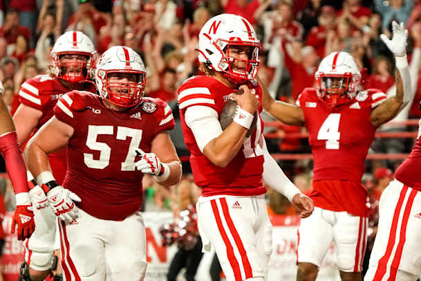 Casey Thompson 4Q TD vs Indiana 2022 Nebraska football USATSI_19160843