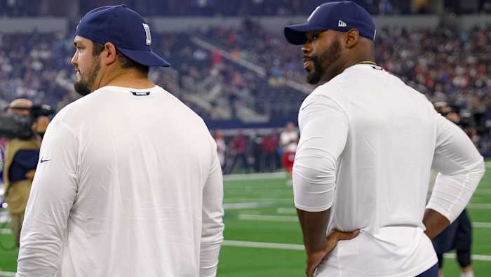 Zack Martin and Tyron Smith of the Cowboys