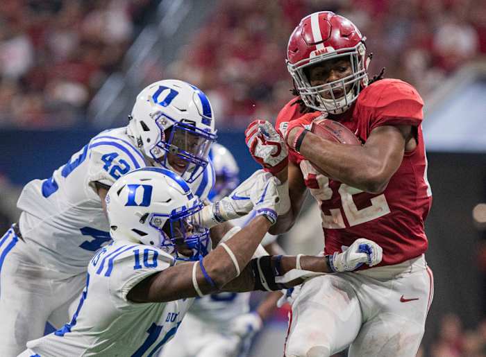 Najee Harris against Duke, Aug. 31, 2019