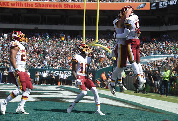 Terry McLaurin - Paul Richardson - Derrius Guice - © James Lang-USA TODAY Sports