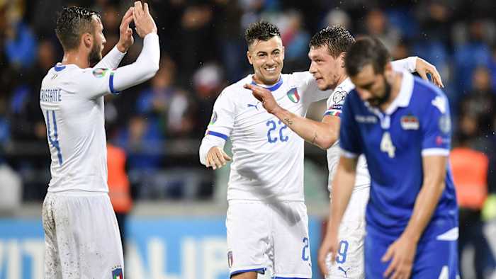 Italy routs Liechtenstein in Euro 2020 qualifying