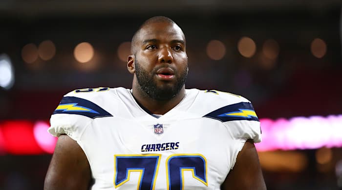 Russell Okung with the Chargers.
