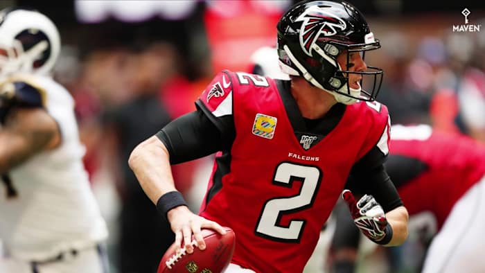 WATCH: Matt Ryan's sprained ankle another sign offensive line is far from fixed