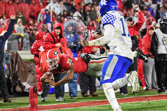 RB, Brian Herrien scores to cap off the 21-0 win