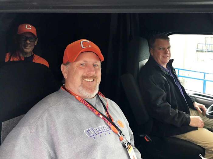 From left to right, Marion Bridges, Mike Brown and Ray Lewis are unpaid volunteers who are fulfilling their “dream job,” says Bridges.