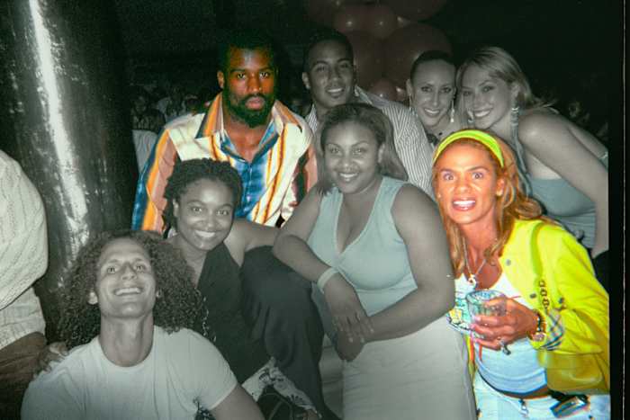 Peggy with Ricky Williams.