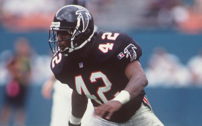 Devin Bush Sr. started his eight-year NFL career in Atlanta, the Falcons' first-round pick in 1995.