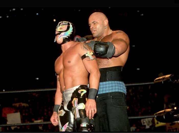 Konnan and Rey Mysterio in WCW.