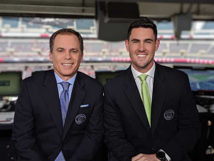 Murray (right) with his CBS Sports Network partner, Rich Waltz.