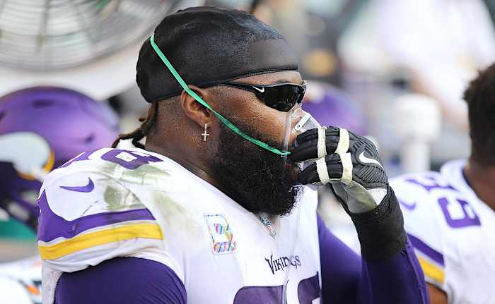 Linval Joseph ran 64 yards on a scoop-and-score touchdown.