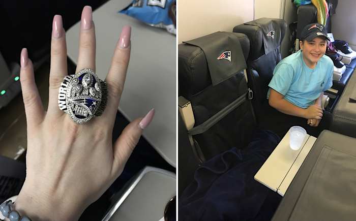 Families got to try a ring on for size, and Kyle Laman had the leg room he needs.