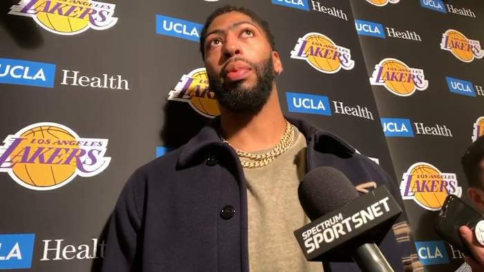 Anthony Davis talks a