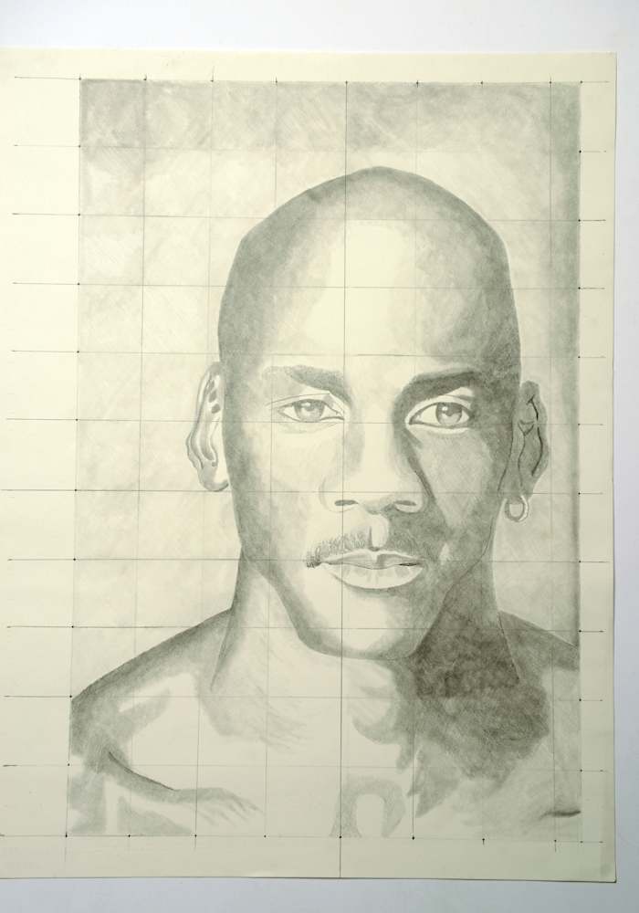 A Michael Jordan portrait, by Devon.