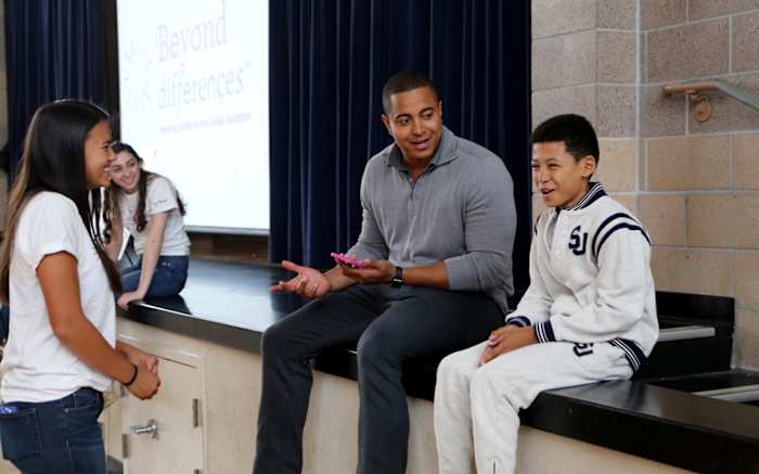 In spring 2016 Martin made a number of speaking appearances at Bay Area schools through the organization Beyond Differences, discussing social isolation and self-image.