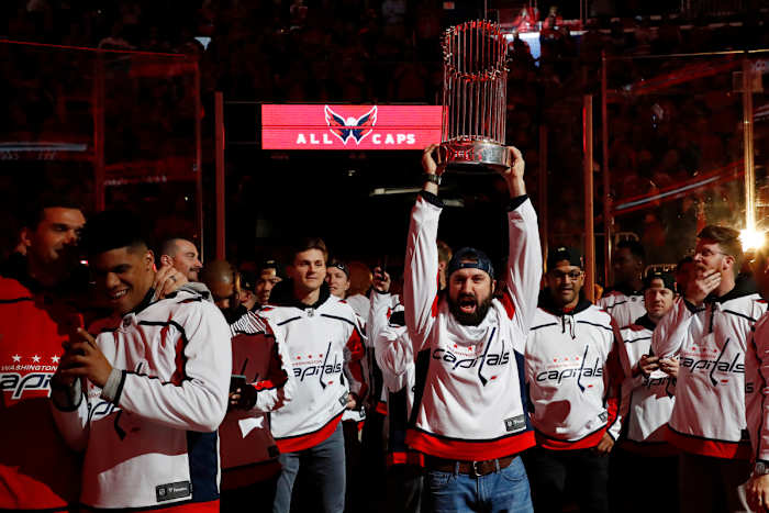 Washington Nationals celebrate World Series win at Capitals game