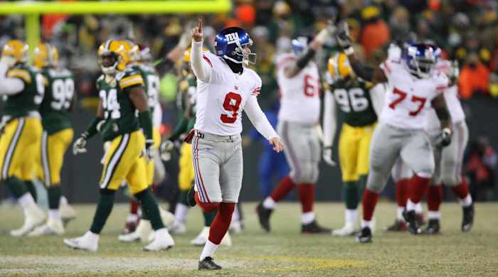 Tynes sent the Giants to the Super Bowl—and then led the charge to the warmth of the locker room.