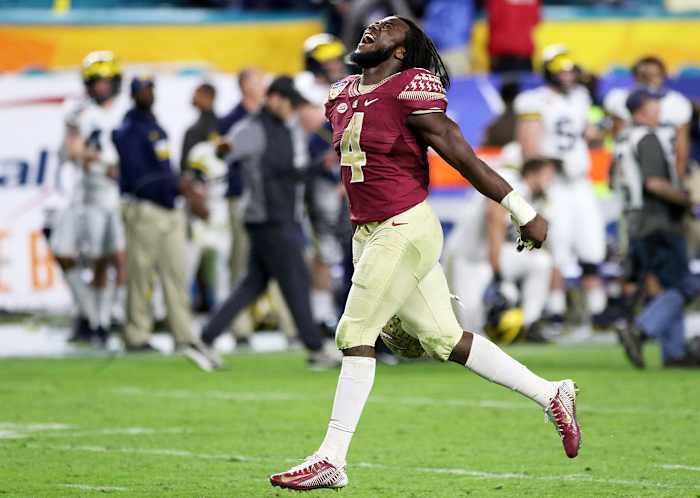 Cook, moments after his final collegiate game.