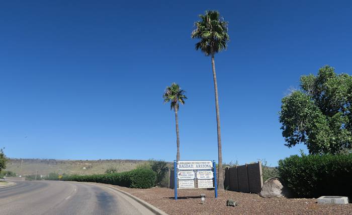 Entering copper town.