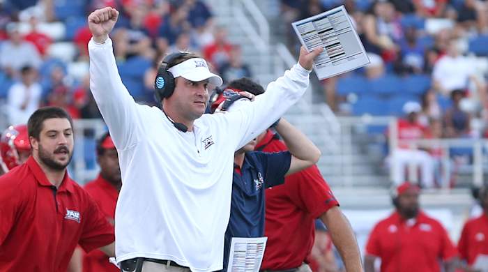 In his first season at FAU, Lane Kiffin led the Owls to more victories than they had in the previous three seasons combined and a Conference-USA title.