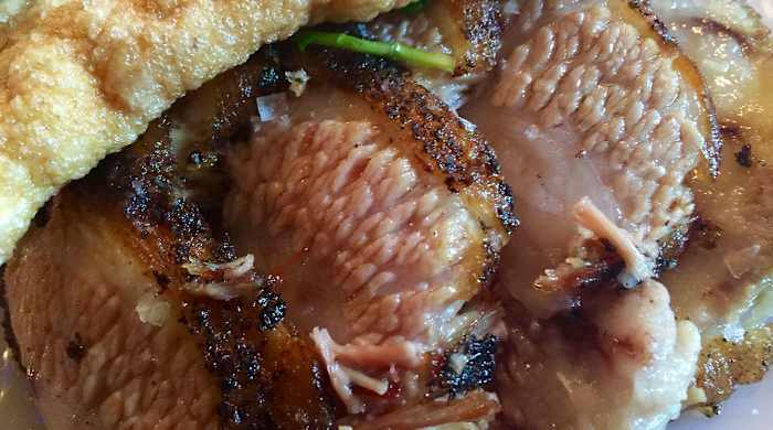 The pork jowl from Mission Chinese.