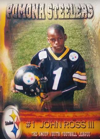 As a kid, Ross suited up for Snoop.