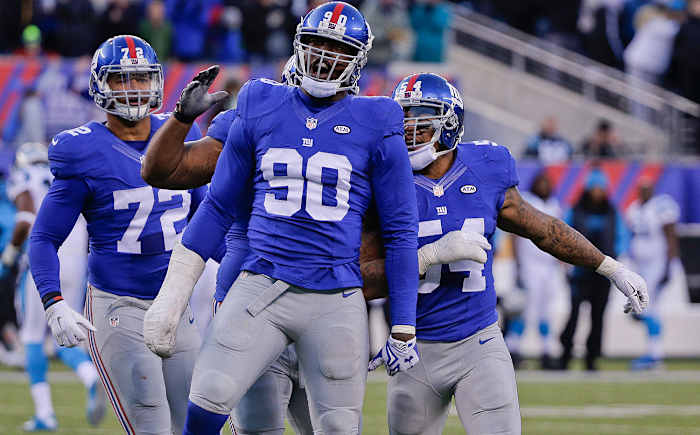 Jason Pierre-Paul, a fellow Floridian, helped sell Vernon on playing in New Jersey.
