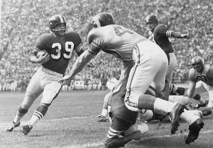 Hugh McElhenny, 49ers vs. Rams, 1955.