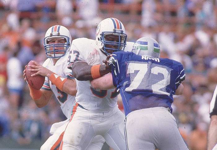 Dwight Stephenson, Dolphins vs. Seahawks, 1984 Divisional Playoffs.