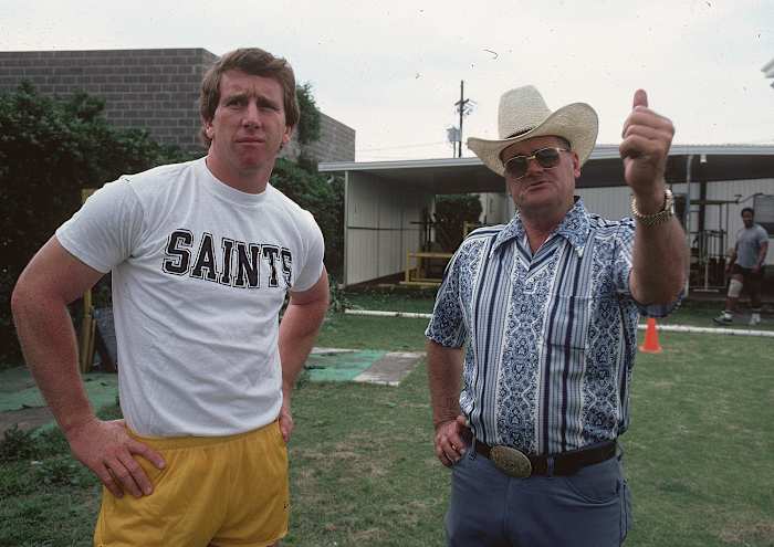 Bum Phillips, who took over in ’81, would be Manning’s fifth full-time head coach in New Orleans.