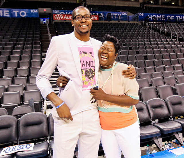 Kevin Durant and Wanda Pratt