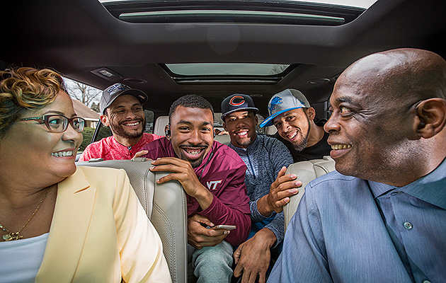 Nina and Vincent Dorsey-Fuller with their four sons.