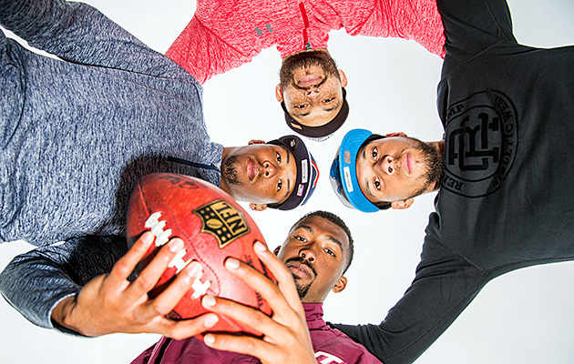 The Fuller brothers, clockwise from top: Vincent II, Corey, Kendall and Kyle.
