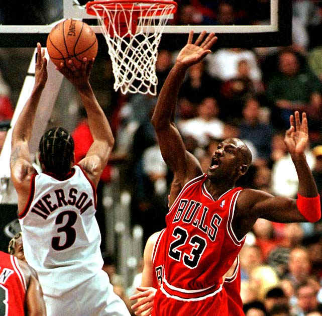 Allen Iverson and Michael Jordan