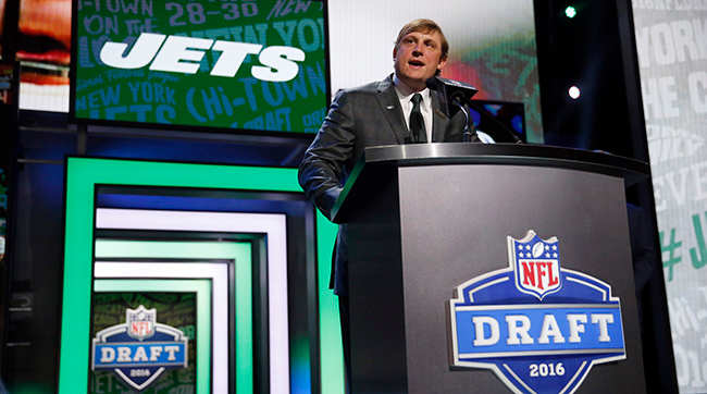 It was appropriate that former Jets quarterback Chad Pennington announced their second-round selection of a quarterback.